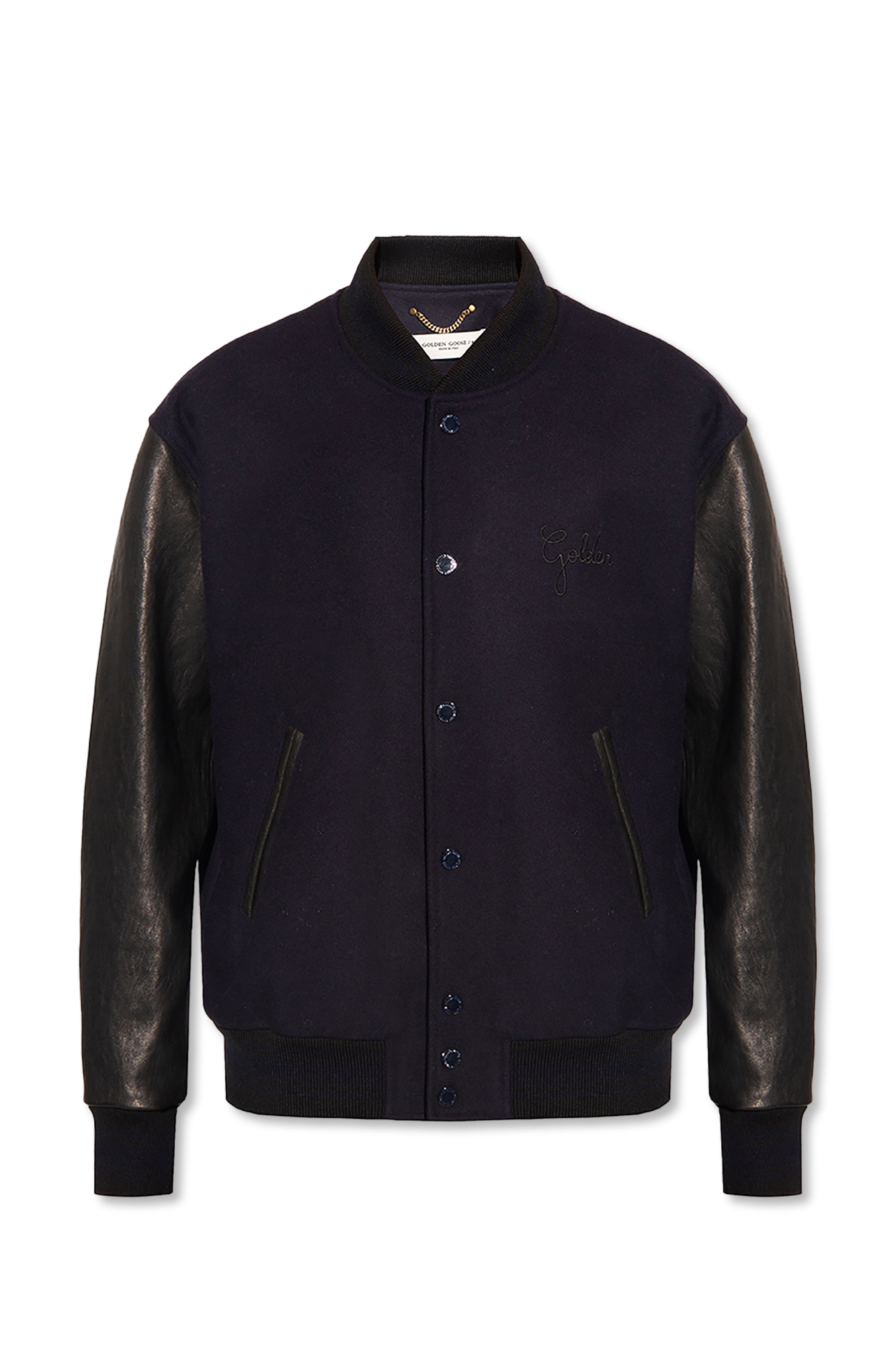 Navy blue Jacket in contrasting fabrics Golden Goose - Vitkac Canada